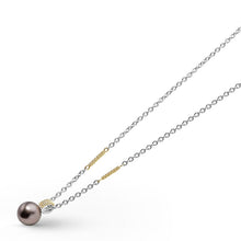 Load image into Gallery viewer, Luna Tahitian Black Pearl Pendant Necklace
