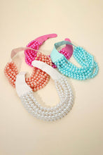 Load image into Gallery viewer, Bling Bella Chunky Pearl Beaded Layered Magnetic Necklace