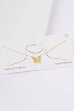 Load image into Gallery viewer, Gold Cubic Filled Butterfly Necklace