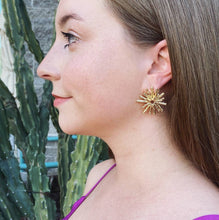 Load image into Gallery viewer, Sierra: Gold Starburst Earring