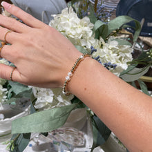 Load image into Gallery viewer, 7" 4mm GF Bead with 6mm Pearls Bead Bracelet