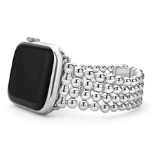 Load image into Gallery viewer, Stainless Steel Infinite Caviar Beaded Apple Watch Band
