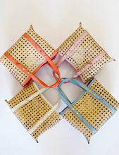 Load image into Gallery viewer, Cane Wicker Mini Market Tote