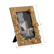 Load image into Gallery viewer, Gold Resin Boho Spring Time Photo Frame, 4x6 inches