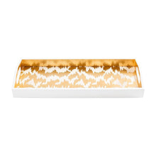 Load image into Gallery viewer, Modern Moiré Lacquer Bar Tray in Gold