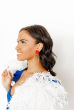 Load image into Gallery viewer, Kaelyn Pearlized Red Earrings