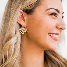 Load image into Gallery viewer, Sierra: Gold Starburst Earring