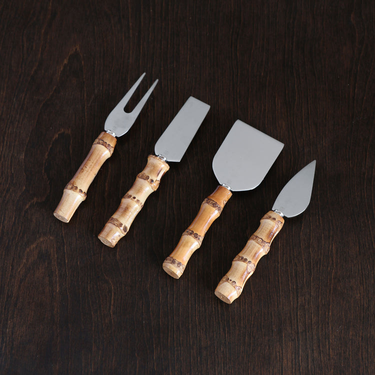 Vida Bamboo Stainless Cheese Knife Set