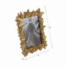 Load image into Gallery viewer, Photo Frame - Gold Polyresin Butterfly in Bloom 5x7 in.