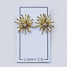 Load image into Gallery viewer, Sierra: Gold Starburst Earring