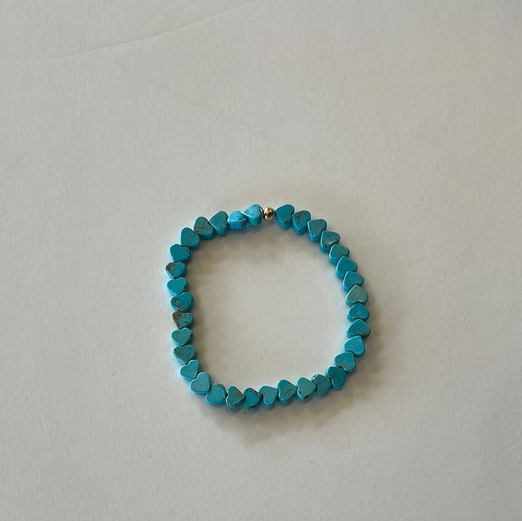 All Hearts Turquoise Bracelet