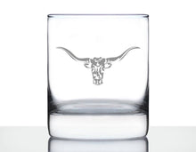Load image into Gallery viewer, Longhorn Whiskey Rocks Glass - 10 oz.
