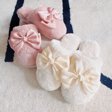 Load image into Gallery viewer, Satin Shine Fur Cozy Lounge Slippers