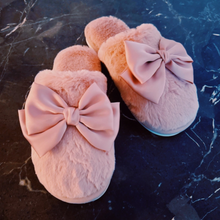 Load image into Gallery viewer, Satin Shine Fur Cozy Lounge Slippers