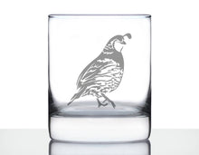 Load image into Gallery viewer, Quail Whiskey Rocks Glass - 10 oz.