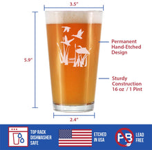 Load image into Gallery viewer, Duck Pond Pint Glass for Beer - 16 oz.