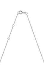 Load image into Gallery viewer, 14K White Gold 0.22ct Double Diamond Cross Necklace