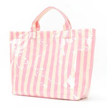 Load image into Gallery viewer, Large Striped Vinyl Tote Bags