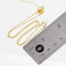 Load image into Gallery viewer, Gold Plated Round Brilliant Cut Necklace