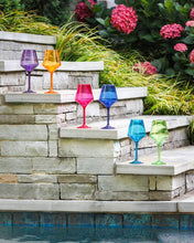 Load image into Gallery viewer, Acrylic Stemmed Wine Glasses - Jewel