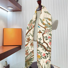 Load image into Gallery viewer, Jungle Birds Twill Silk Travel Sun Scarf