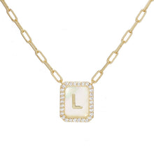 Load image into Gallery viewer, Gold Plated Initial Necklace