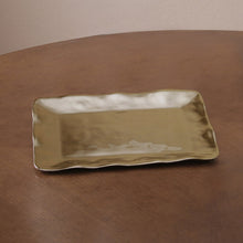 Load image into Gallery viewer, Brooklyn Shiny Gold Medium Rectangle Tray