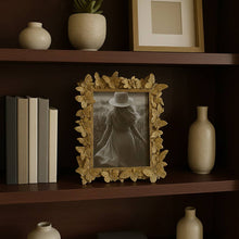 Load image into Gallery viewer, Photo Frame - Gold Polyresin Butterfly in Bloom 5x7 in.