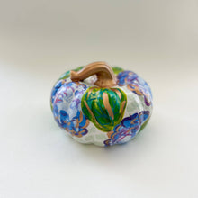 Load image into Gallery viewer, Blue Hydrangea Floral Pumpkin