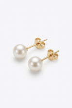 Load image into Gallery viewer, 14K Yellow Gold 4-5 mm Akoya Pearl Stud Earring
