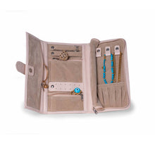 Load image into Gallery viewer, Hayley Cream Jewelry Clutch