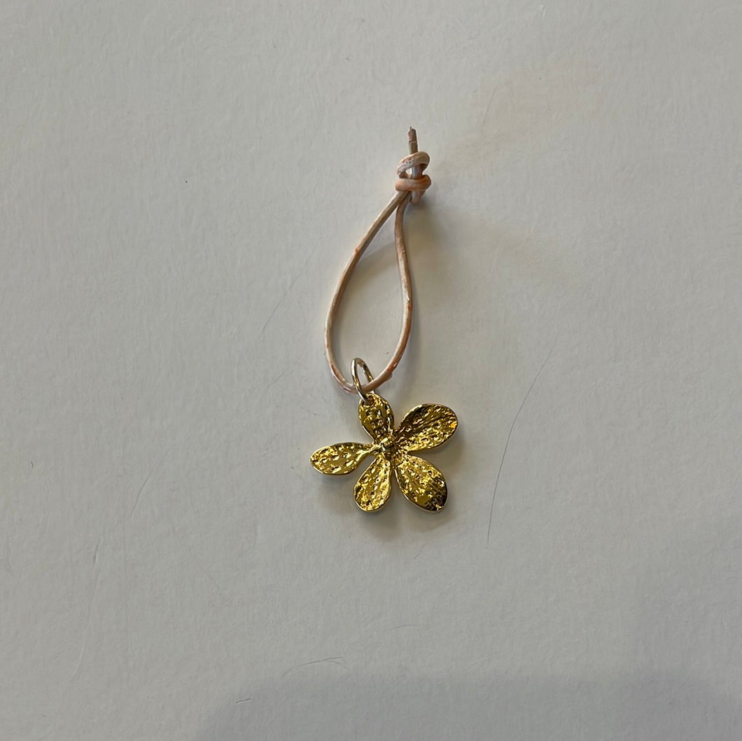 Medium Gold Flower Charm