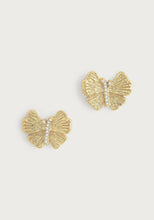 Load image into Gallery viewer, Butterfly Gold Stud Earrings