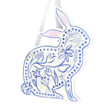 Load image into Gallery viewer, Chinoiserie Bunny Doorhanger