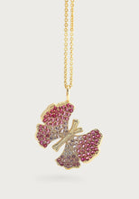 Load image into Gallery viewer, Butterfly Pink Pave Necklace