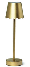 Load image into Gallery viewer, LED Table Lamp W/Scalloped Edge Shade