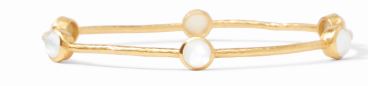 MILANO BANGLE GOLD CLEAR CRYSTAL - L