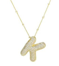Load image into Gallery viewer, Balloon Bubble Initial Necklace
