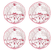 Load image into Gallery viewer, Country Estate Winter Frolic Melamine Dinner Plate Set/4