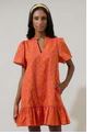 Load image into Gallery viewer, DeBary Daphne Floral Celeste Mini Dress