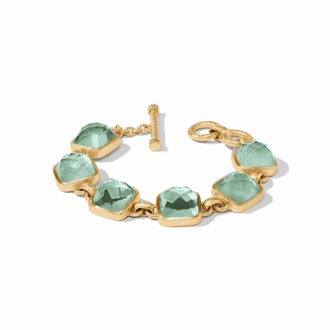 Catalina Iridescent Aquamarine Stone Bracelet