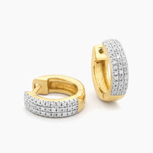 Load image into Gallery viewer, Three Ways to Shine Hoop Earring