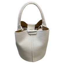 Load image into Gallery viewer, Italian Leather Small Bucket Handbag