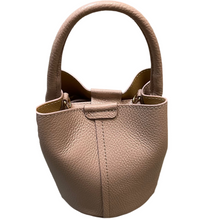 Load image into Gallery viewer, Italian Leather Small Bucket Handbag