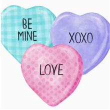 Load image into Gallery viewer, Conversation Hearts Trio Door Hanger