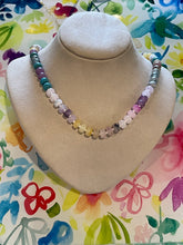 Load image into Gallery viewer, Flat Round Bead Ombre Necklaces