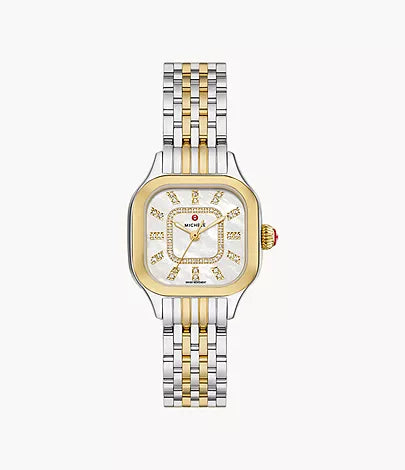 Meggie Two-Tone 18K Gold Plated Diamond Dial Watch