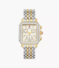 Load image into Gallery viewer, Deco Two-Tone 18k Gold Diamond
