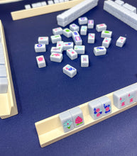 Load image into Gallery viewer, Parisian Blue Mahjong Travel Set