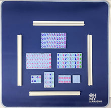Load image into Gallery viewer, Parisian Blue Mahjong Travel Set